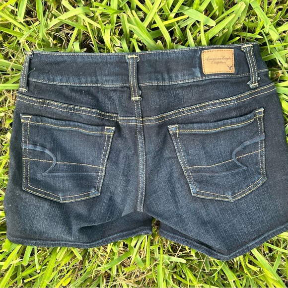American Eagle Outfitters Pants - Vintage American Eagle 00 Dark Blue Denim Shorts